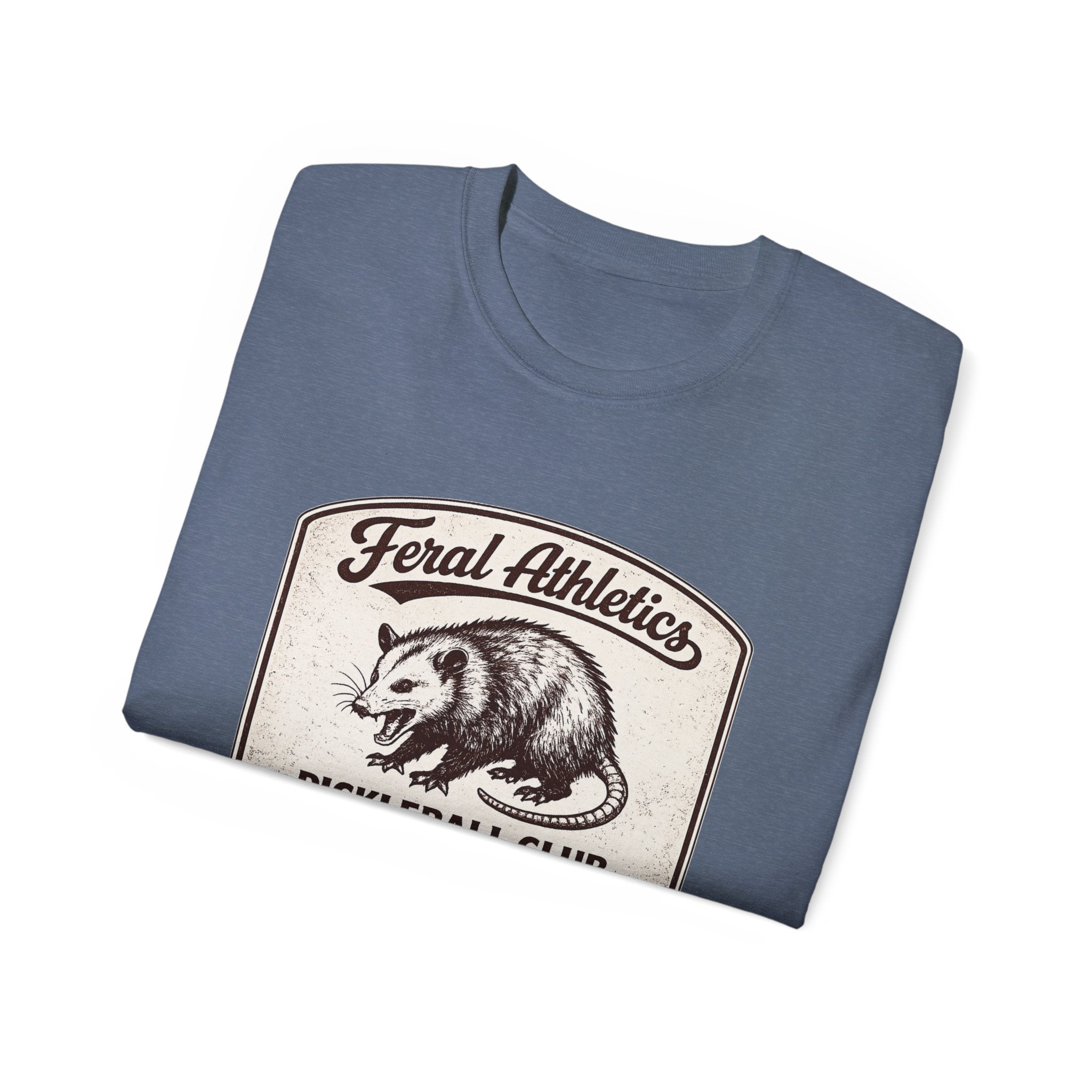 Pickleball Club Tee — "Feral Athletics" Vintage Possum Design