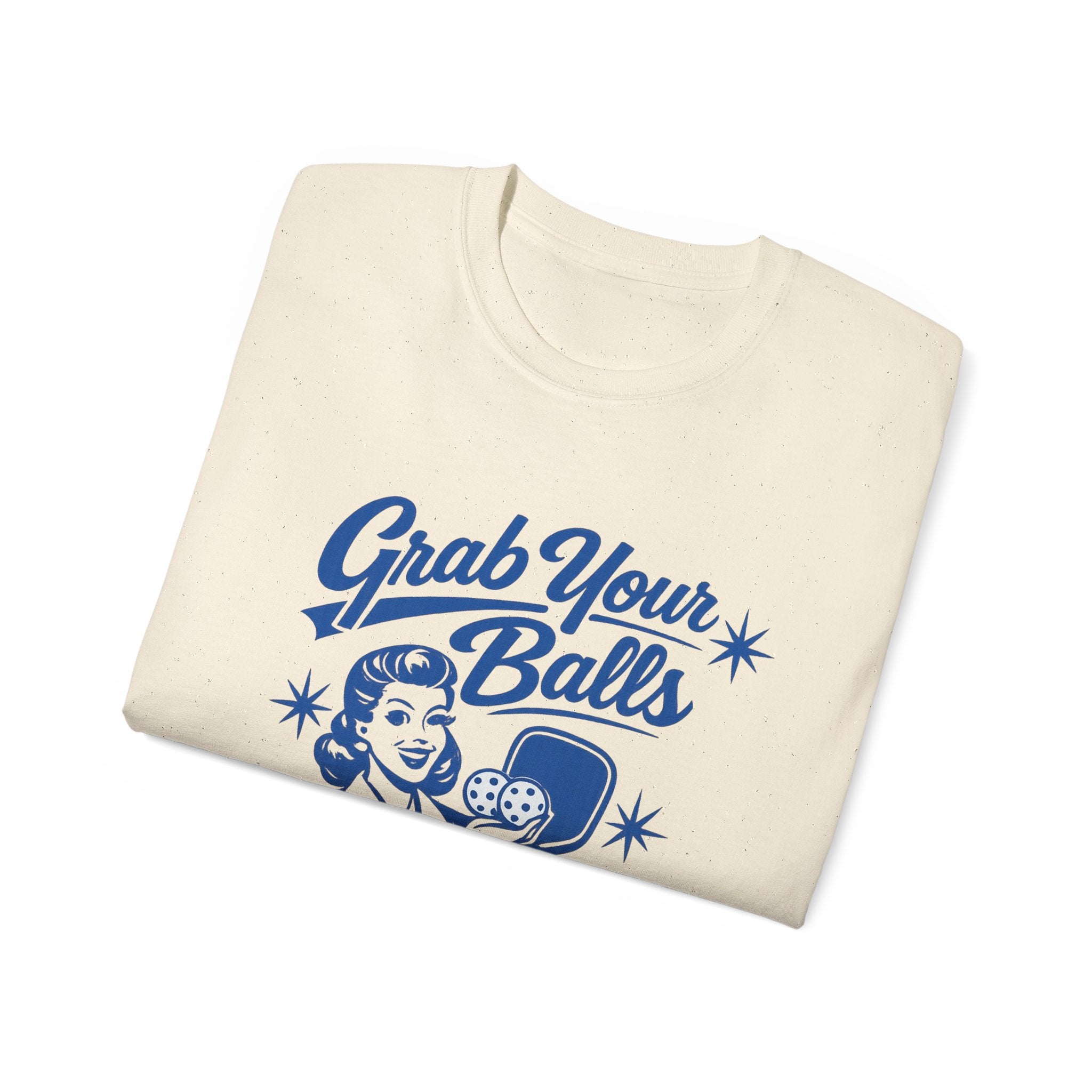 Grab Your Balls Pickleball T‑Shirt — Funny Retro Pickleball Tee