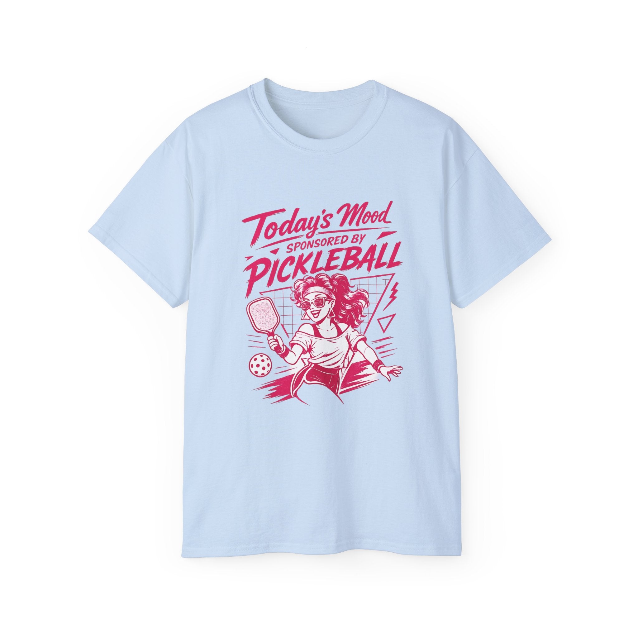 Pickleball Tee — "Today's Mood Sponsored by Pickleball" Retro Sports Shirt