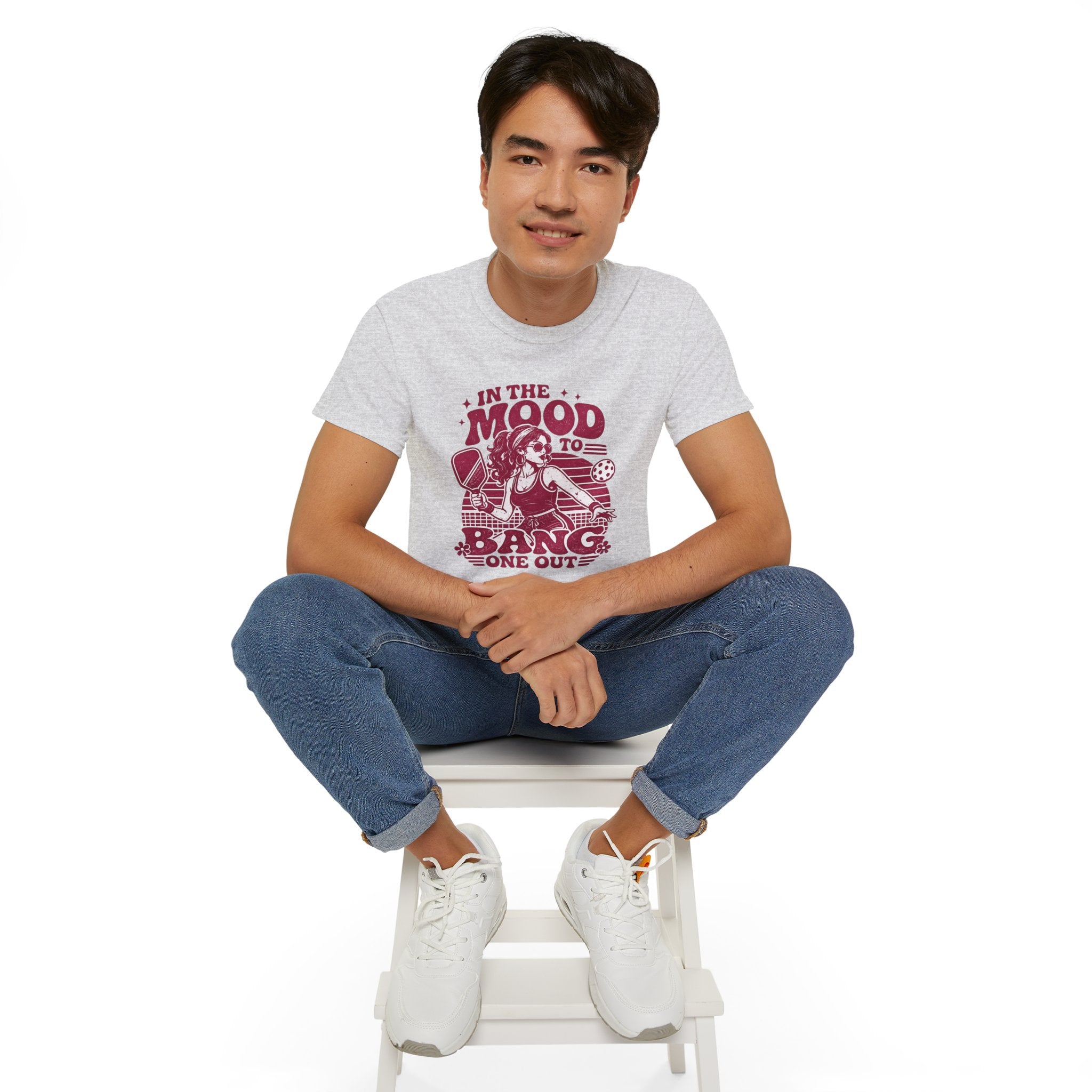 Pickleball Tee – "In the Mood to Bang One Out" Graphic Shirt