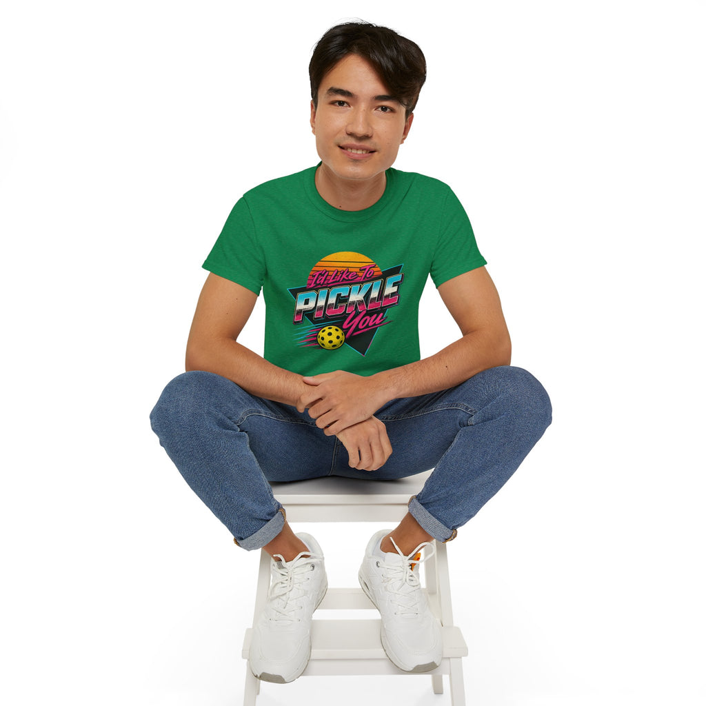 Retro 'I'll Like to Pickle You' Pickleball Tee