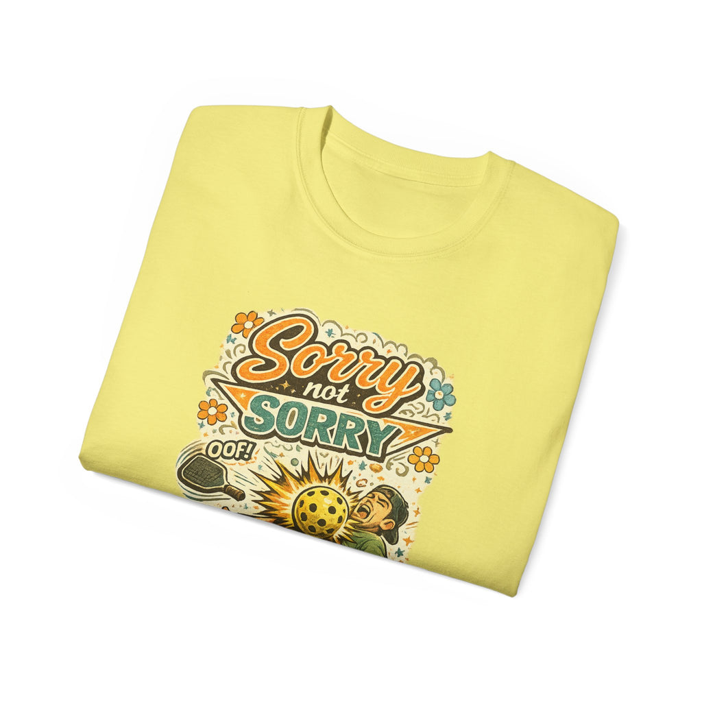 Sorry Not Sorry Pickleball Tee — Retro Vintage Pickleball Graphic Shirt
