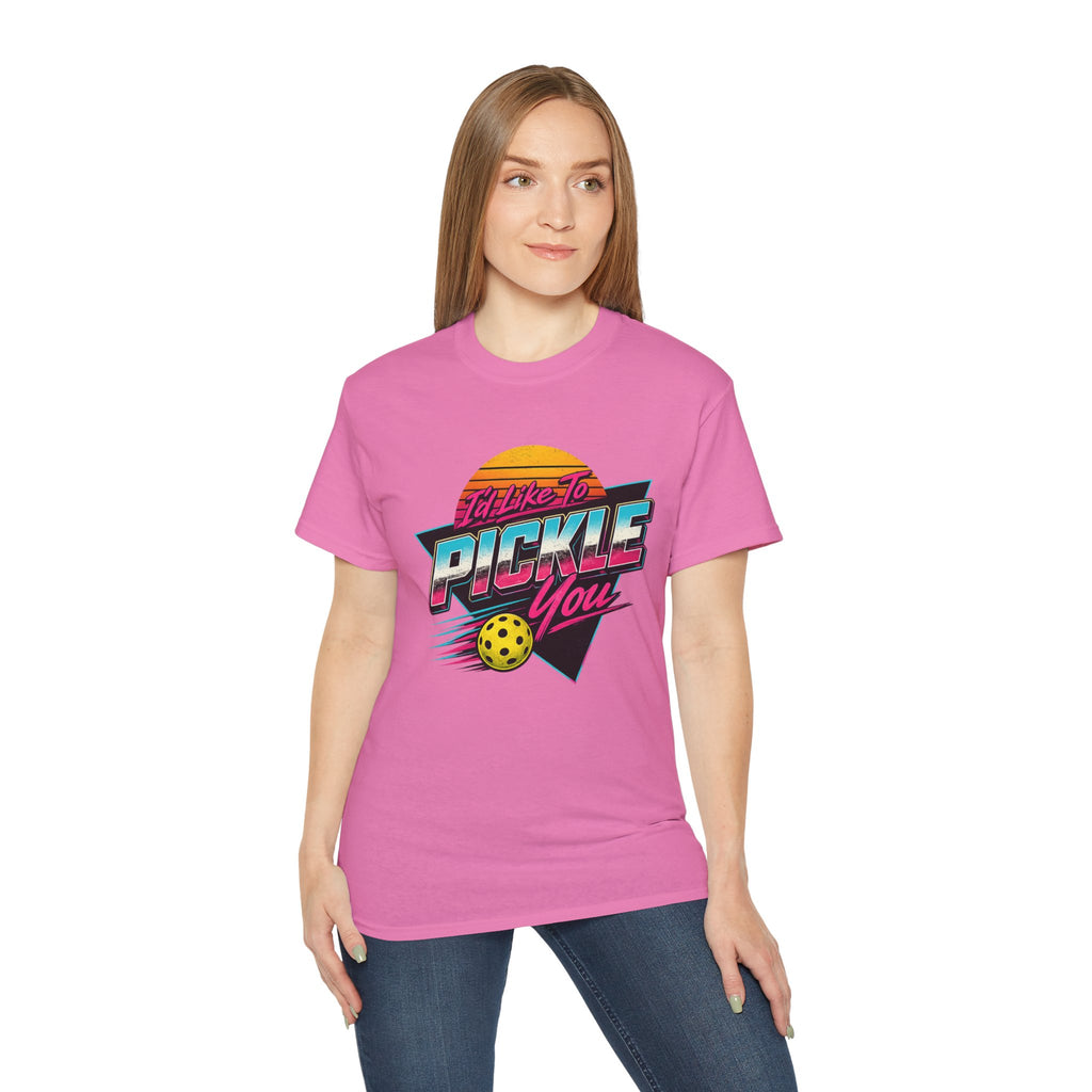 Retro 'I'll Like to Pickle You' Pickleball Tee