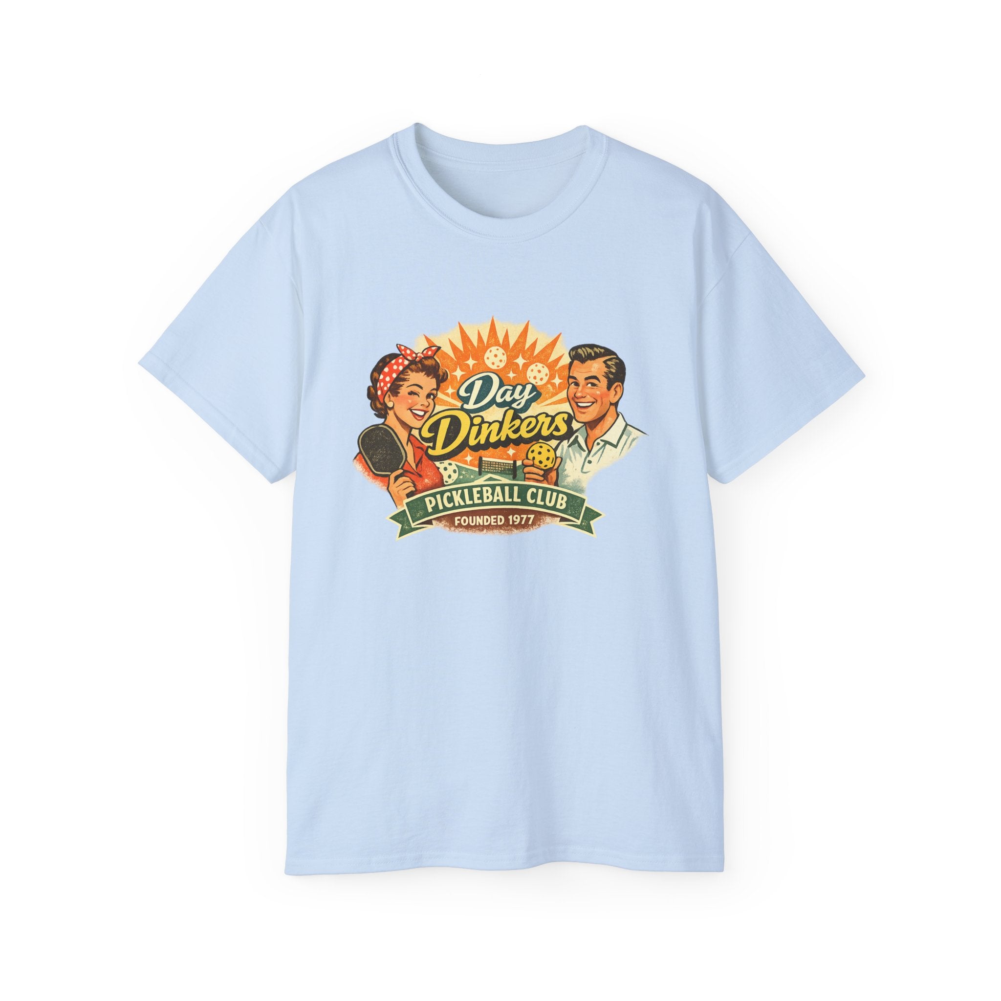 Day Drinkers Pickleball Club T-Shirt — Retro Pickleball Tee
