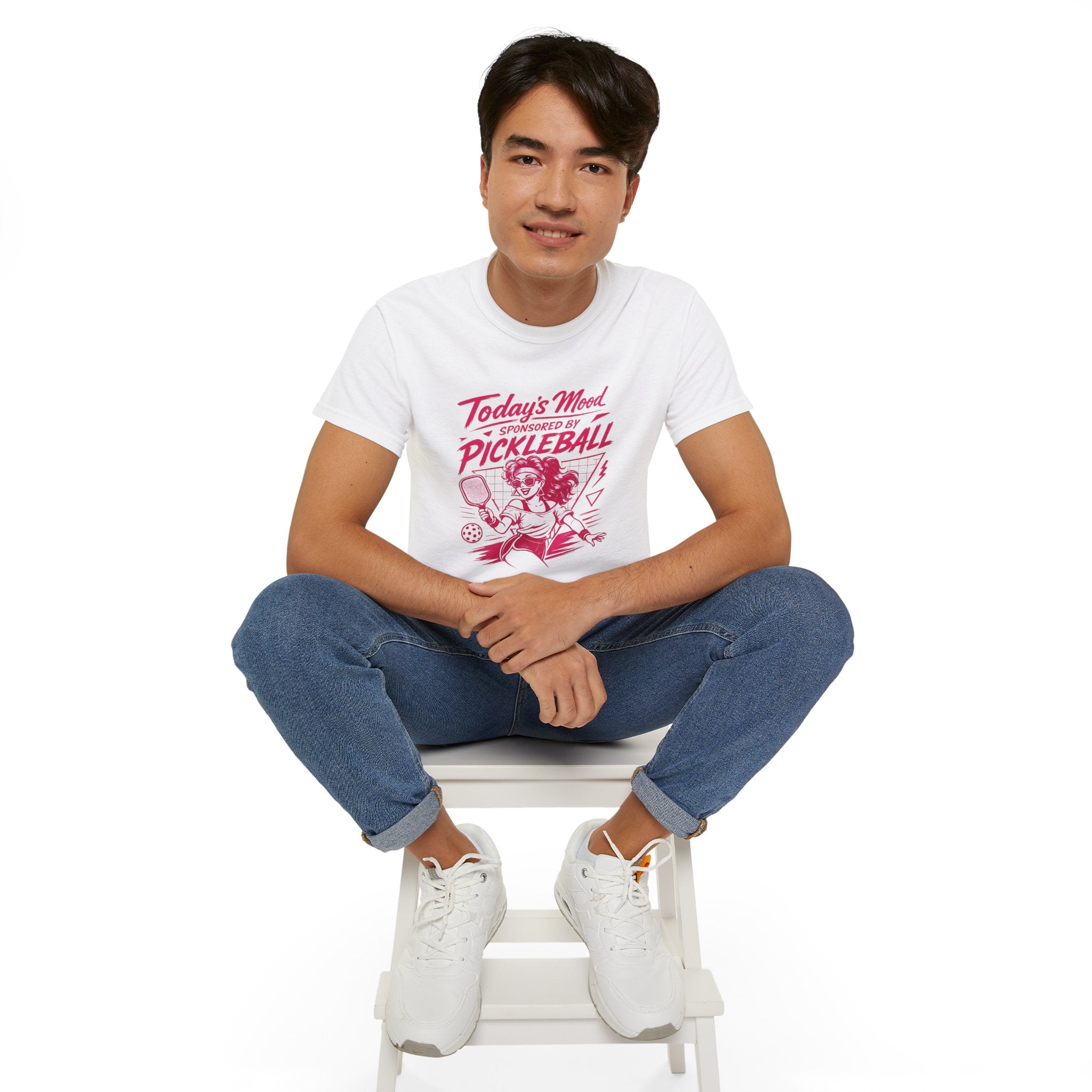 Pickleball Tee — "Today's Mood Sponsored by Pickleball" Retro Sports Shirt