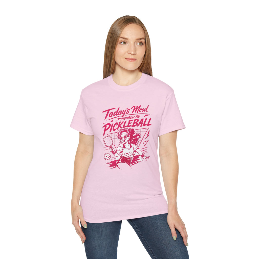 Pickleball Tee — "Today's Mood Sponsored by Pickleball" Retro Sports Shirt