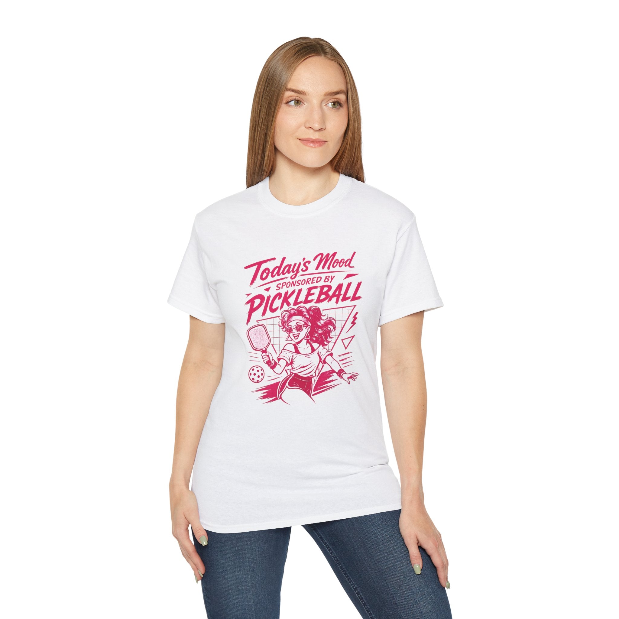 Pickleball Tee — "Today's Mood Sponsored by Pickleball" Retro Sports Shirt