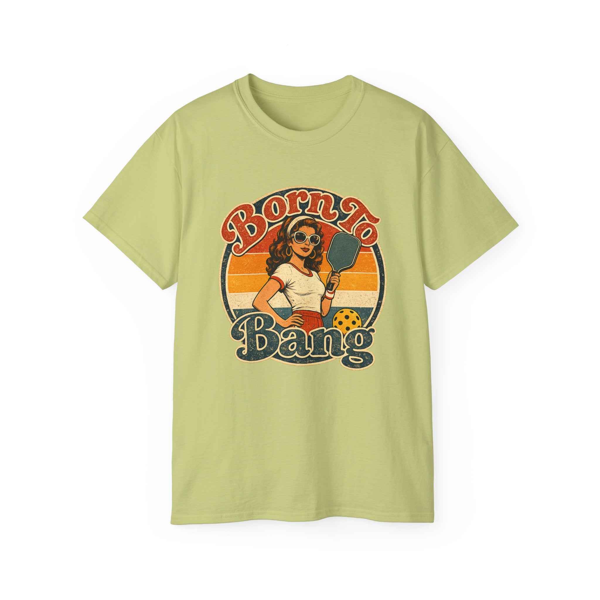Born To Bang Pickleball Retro 70’s Tee