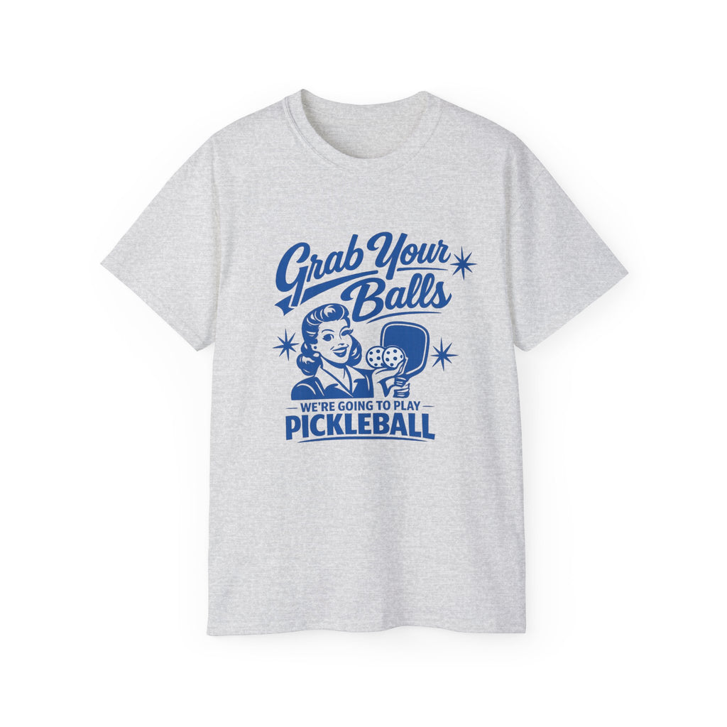 Grab Your Balls Pickleball T‑Shirt — Funny Retro Pickleball Tee