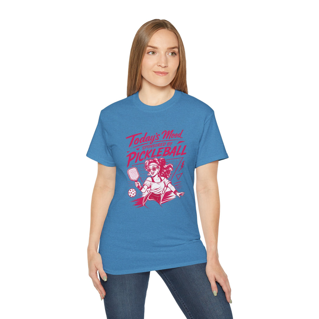 Pickleball Tee — "Today's Mood Sponsored by Pickleball" Retro Sports Shirt