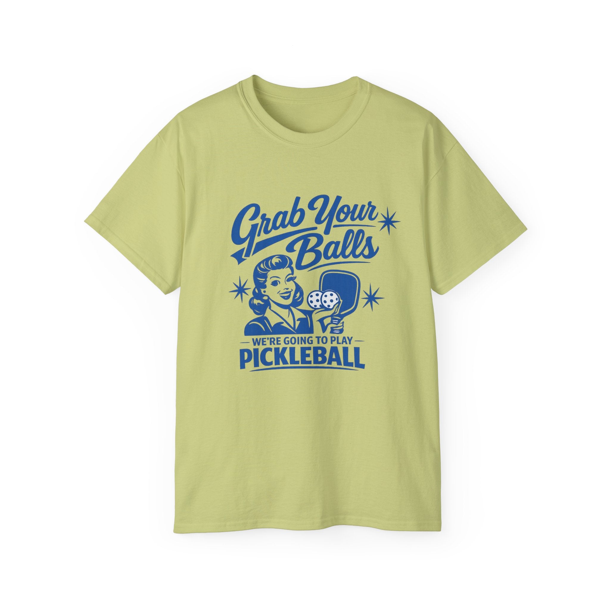 Grab Your Balls Pickleball T‑Shirt — Funny Retro Pickleball Tee