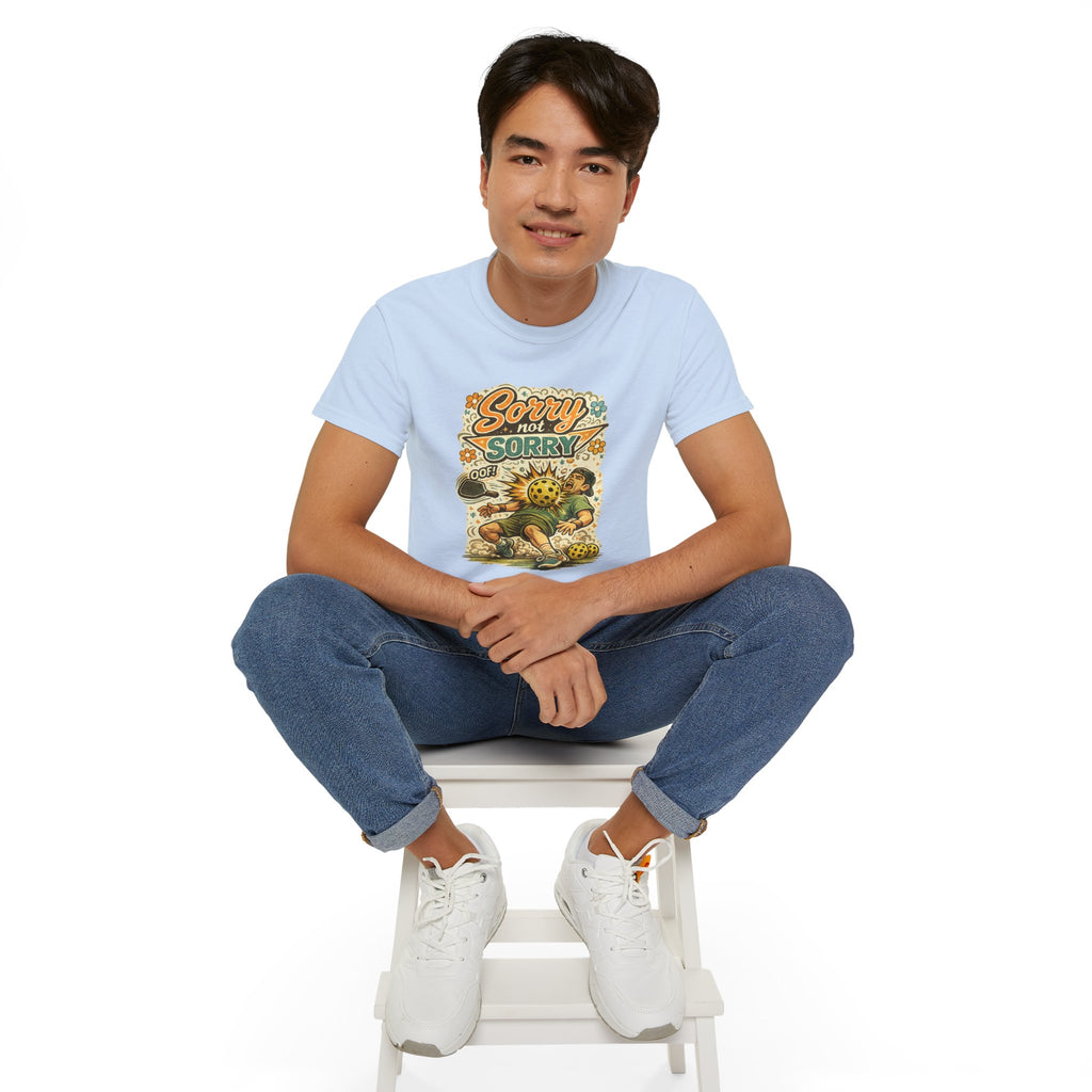 Sorry Not Sorry Pickleball Tee — Retro Vintage Pickleball Graphic Shirt