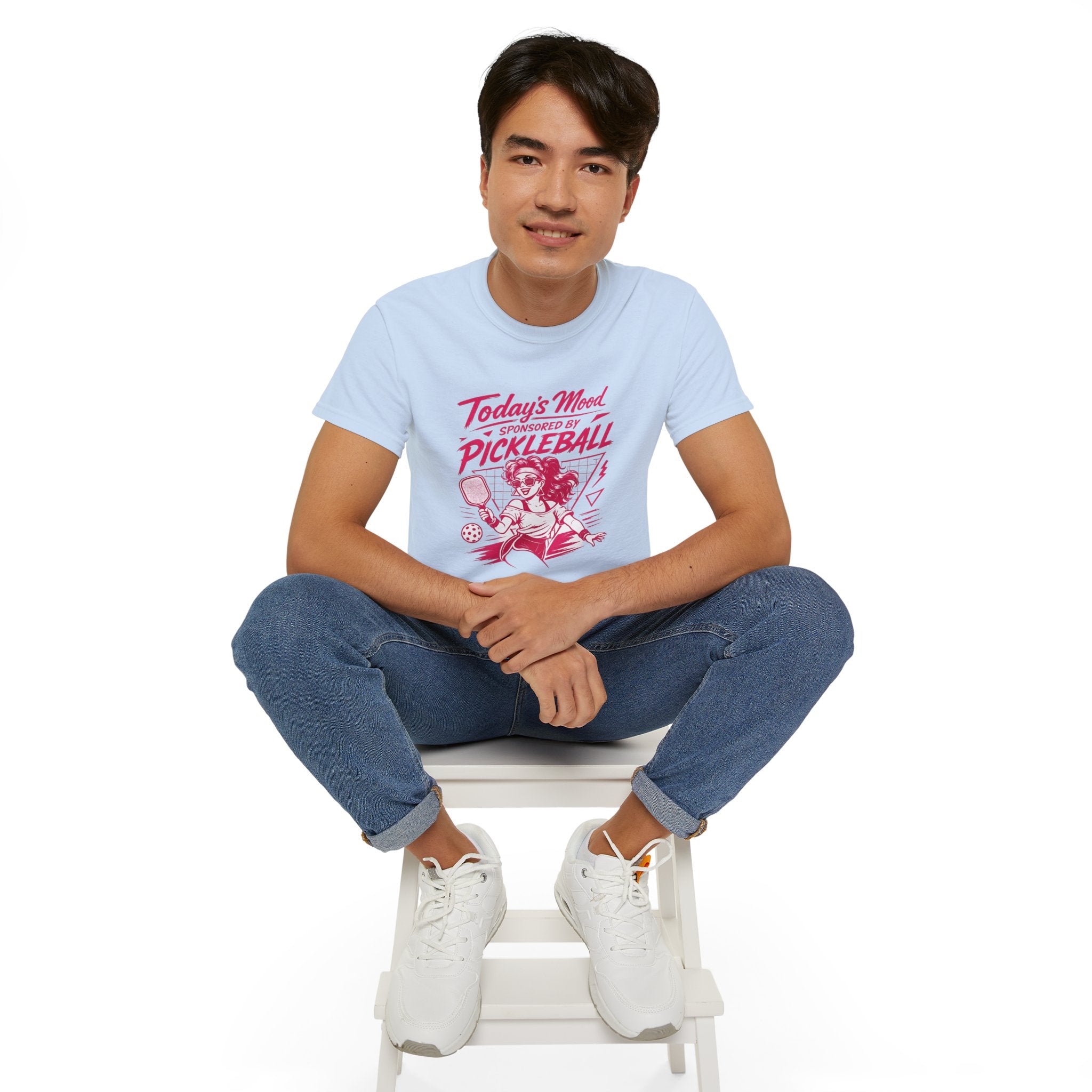 Pickleball Tee — "Today's Mood Sponsored by Pickleball" Retro Sports Shirt