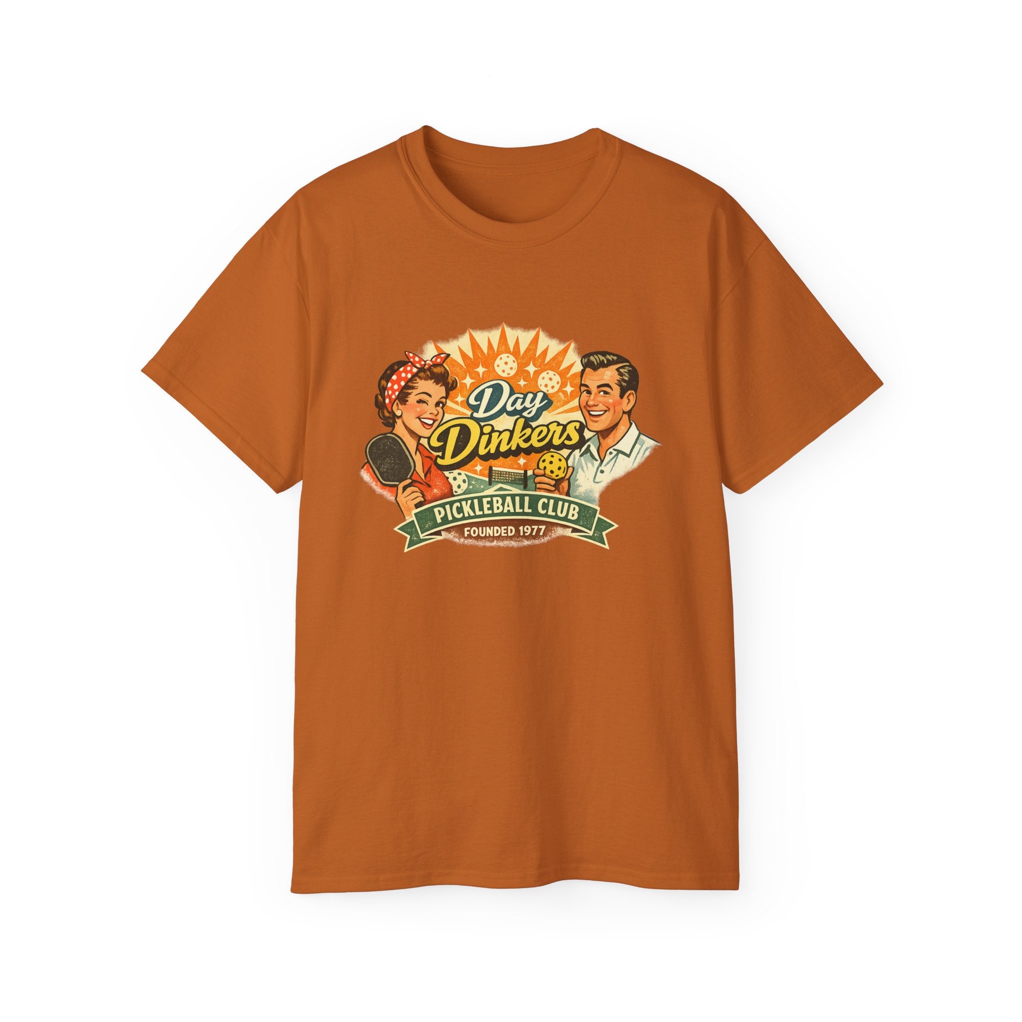 Day Drinkers Pickleball Club T-Shirt — Retro Pickleball Tee
