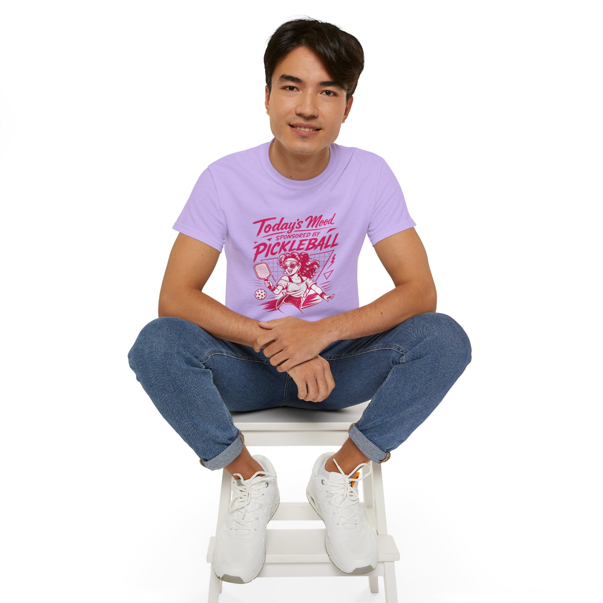 Pickleball Tee — "Today's Mood Sponsored by Pickleball" Retro Sports Shirt