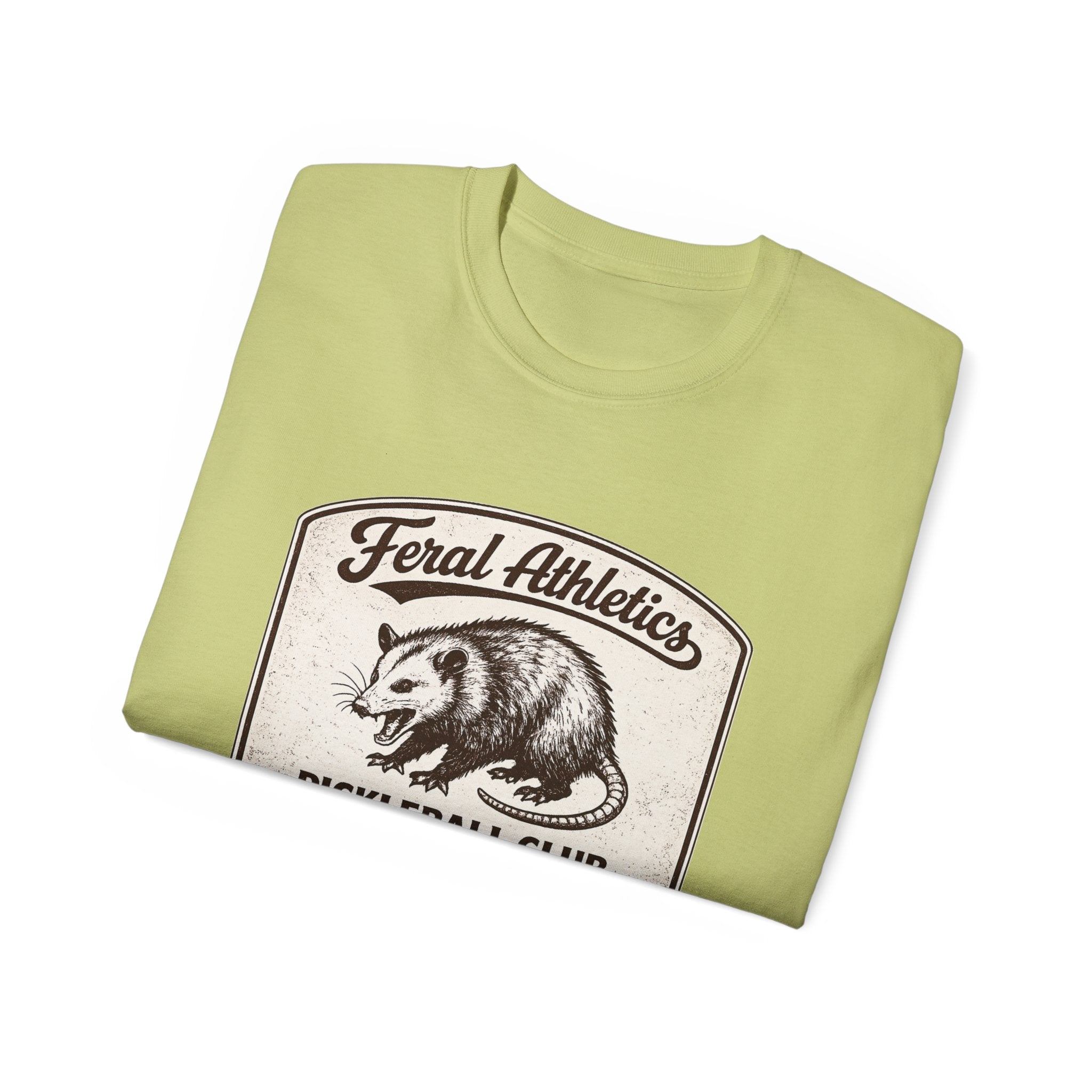 Pickleball Club Tee — "Feral Athletics" Vintage Possum Design