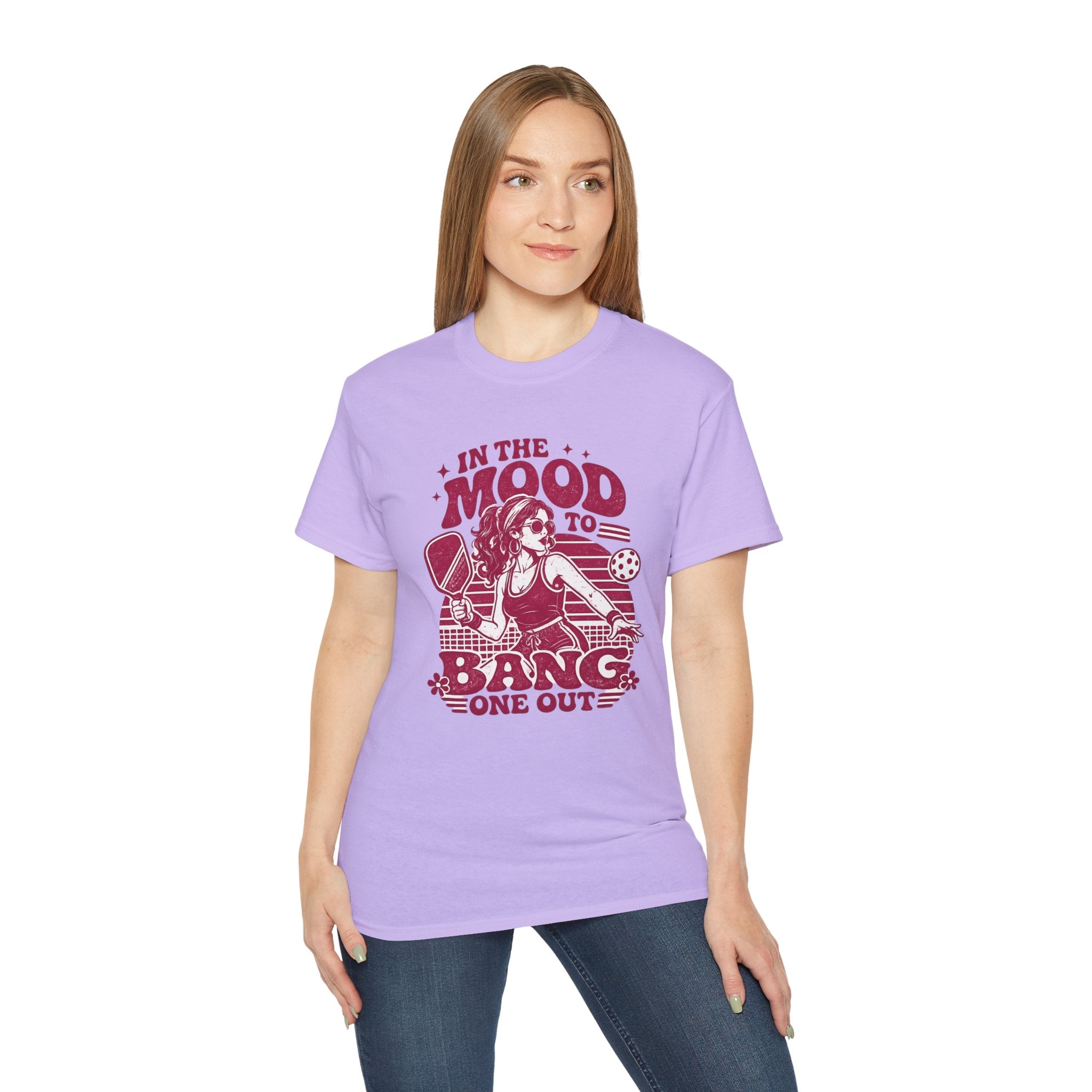 Pickleball Tee – "In the Mood to Bang One Out" Graphic Shirt
