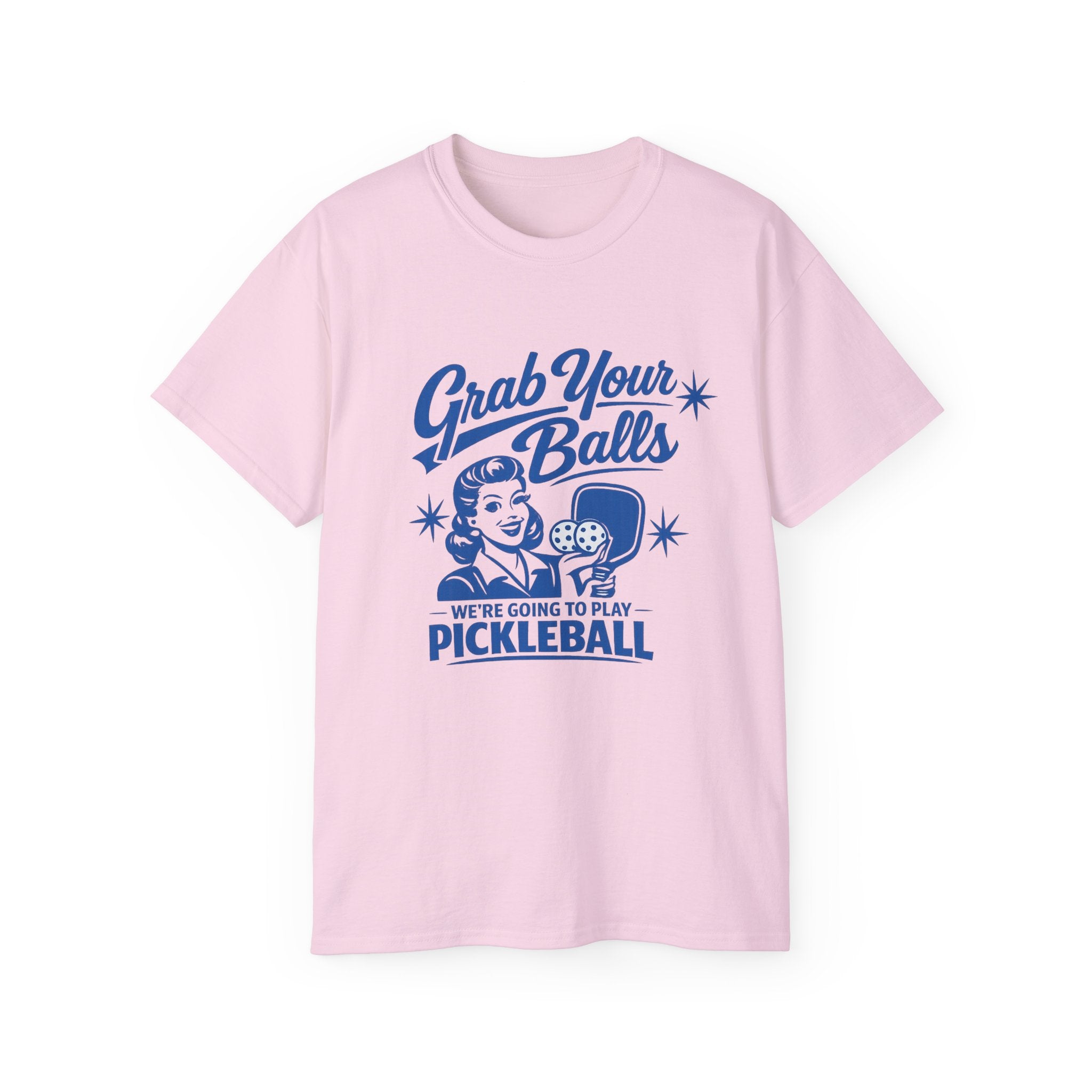 Grab Your Balls Pickleball T‑Shirt — Funny Retro Pickleball Tee