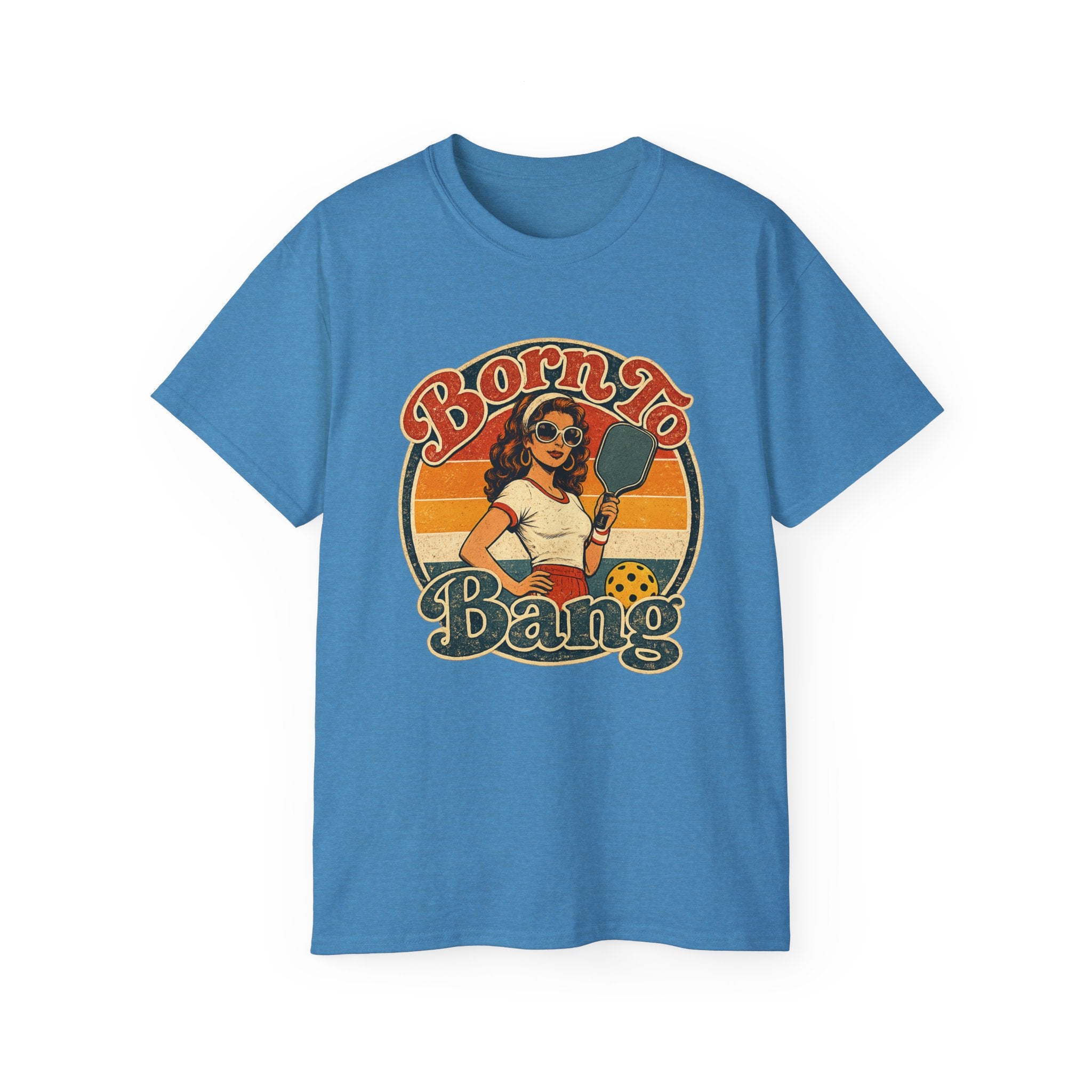 Born To Bang Pickleball Retro 70’s Tee