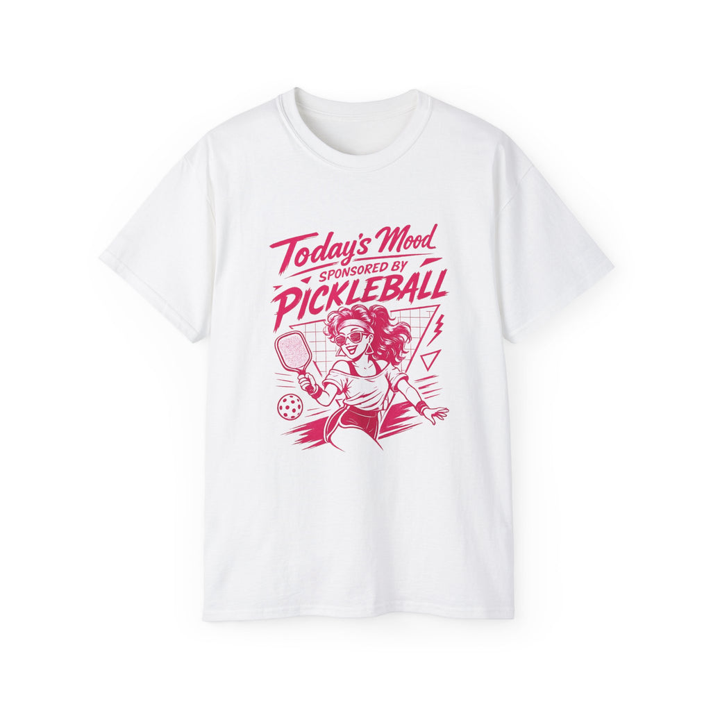 Pickleball Tee — "Today's Mood Sponsored by Pickleball" Retro Sports Shirt
