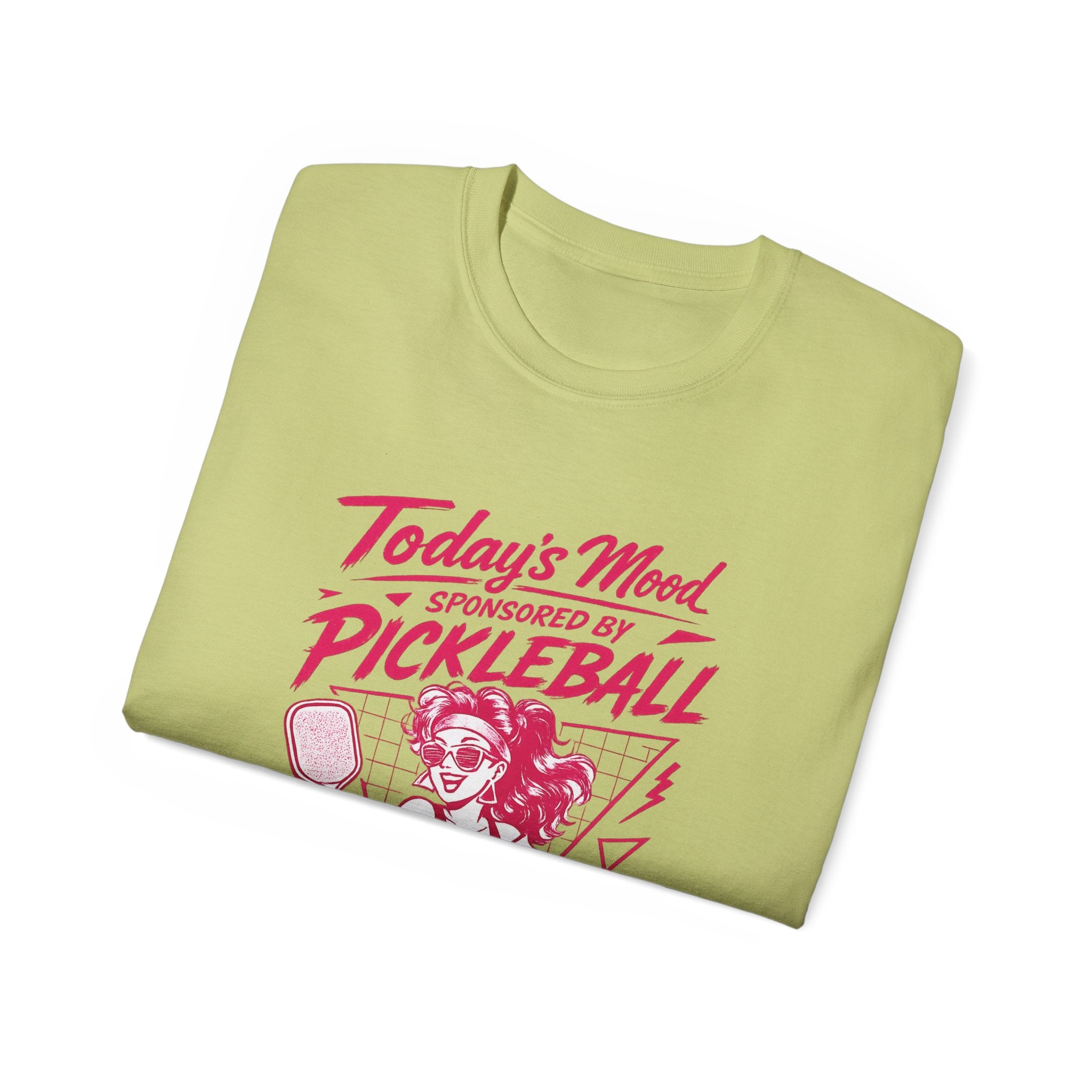 Pickleball Tee — "Today's Mood Sponsored by Pickleball" Retro Sports Shirt