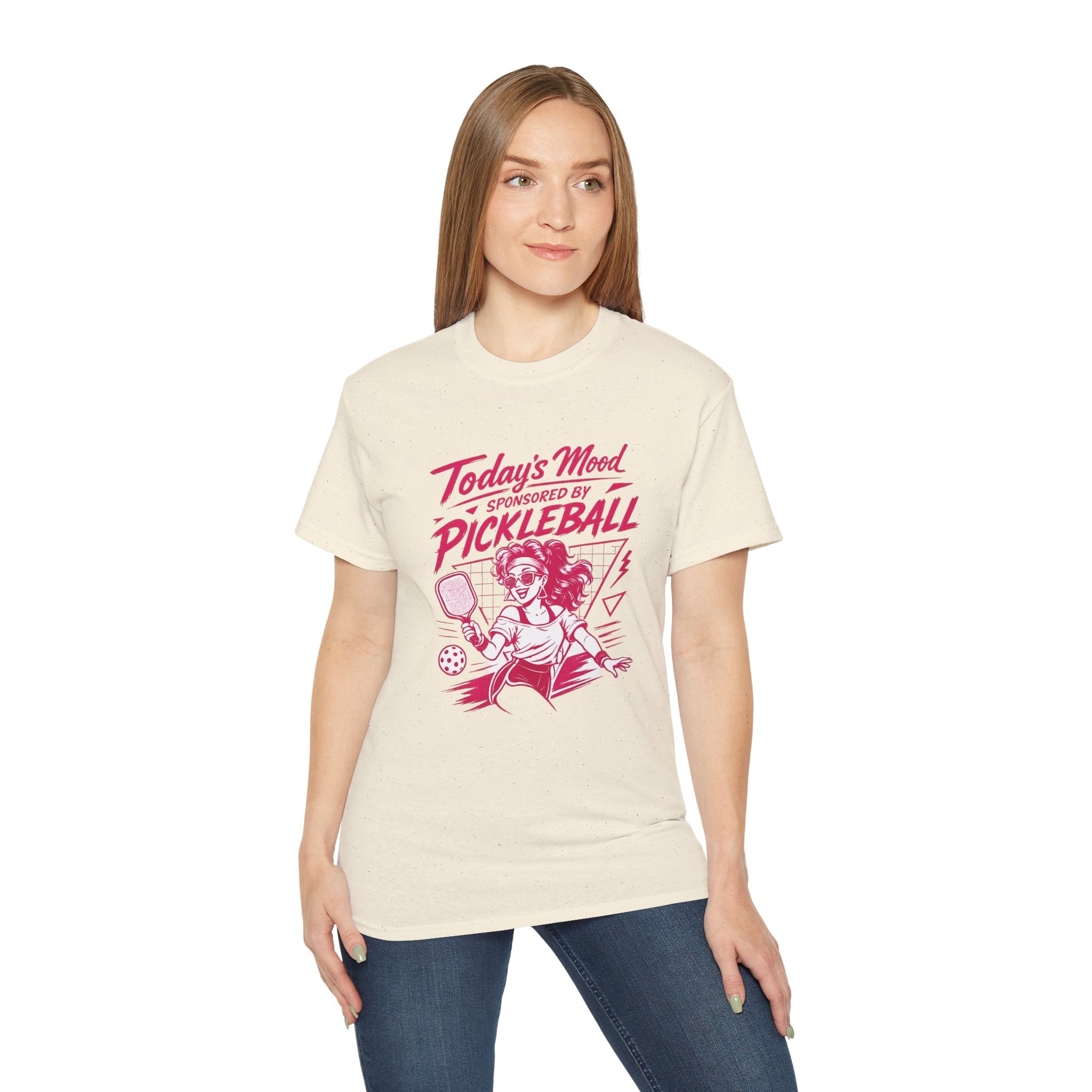 Pickleball Tee — "Today's Mood Sponsored by Pickleball" Retro Sports Shirt