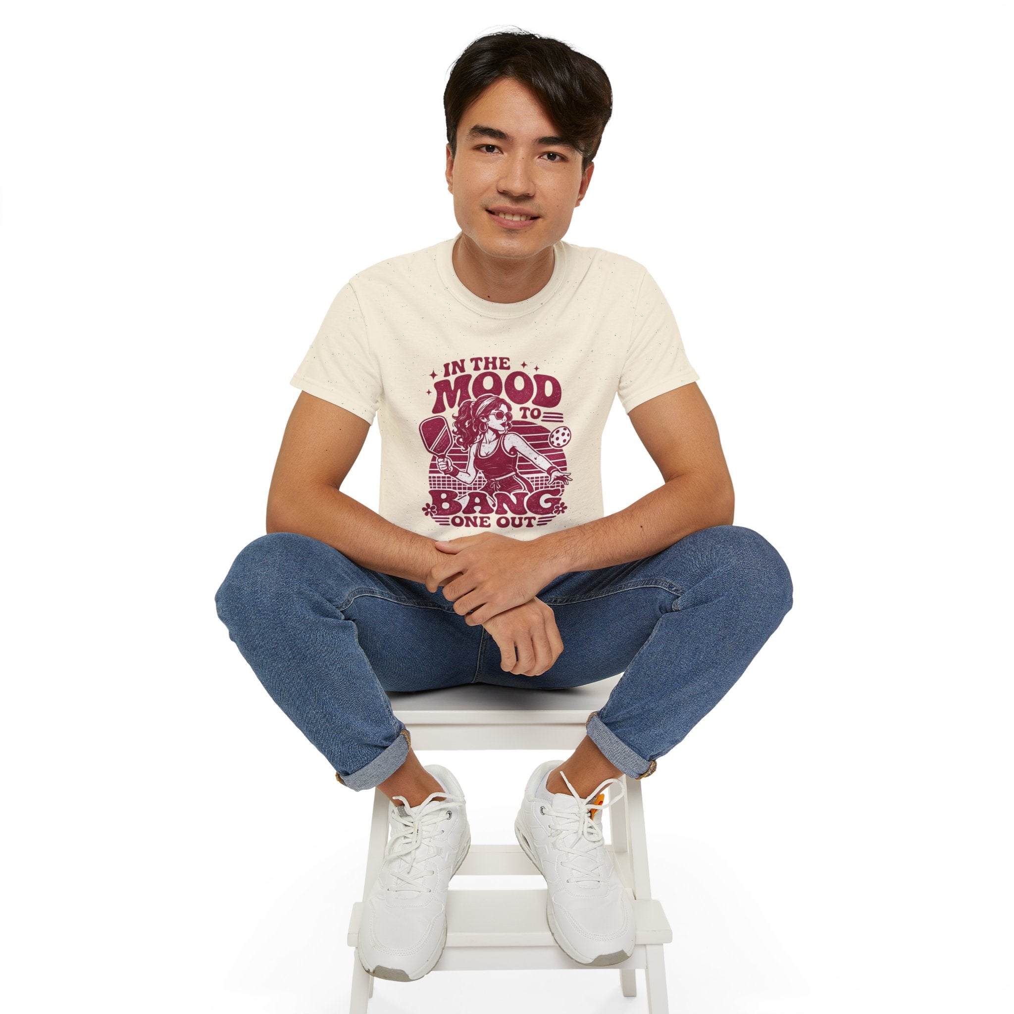 Pickleball Tee – "In the Mood to Bang One Out" Graphic Shirt