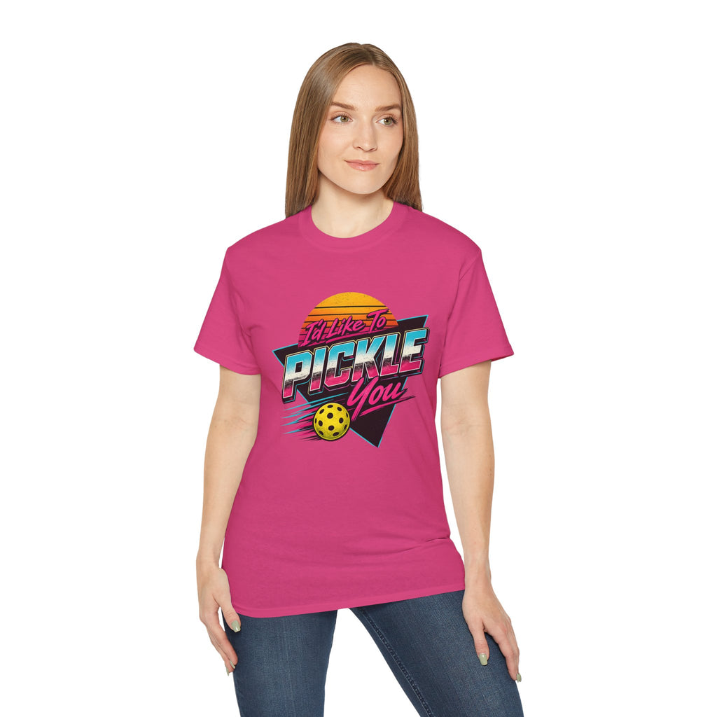 Retro 'I'll Like to Pickle You' Pickleball Tee