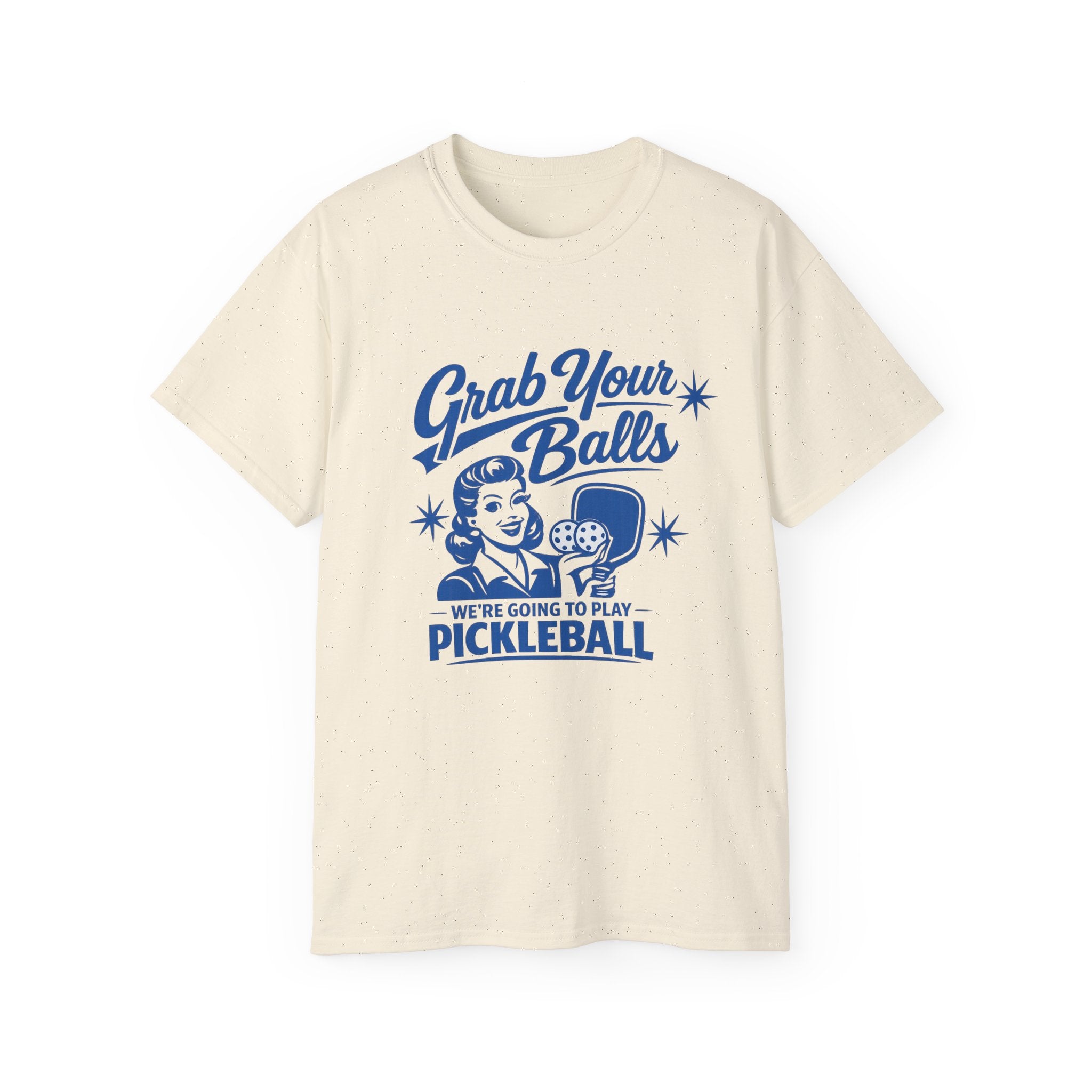 Grab Your Balls Pickleball T‑Shirt — Funny Retro Pickleball Tee