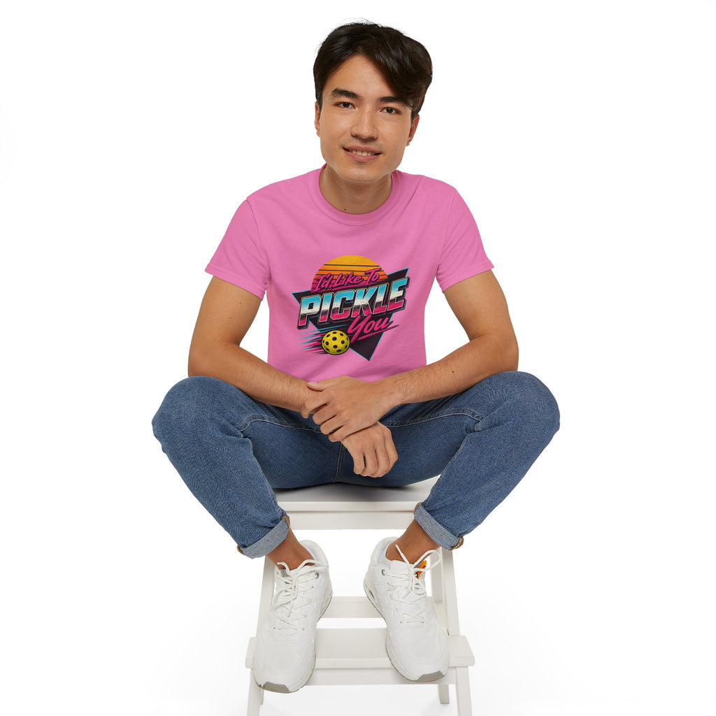 Retro 'I'll Like to Pickle You' Pickleball Tee
