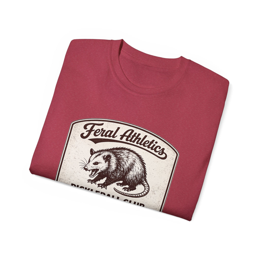Pickleball Club Tee — "Feral Athletics" Vintage Possum Design
