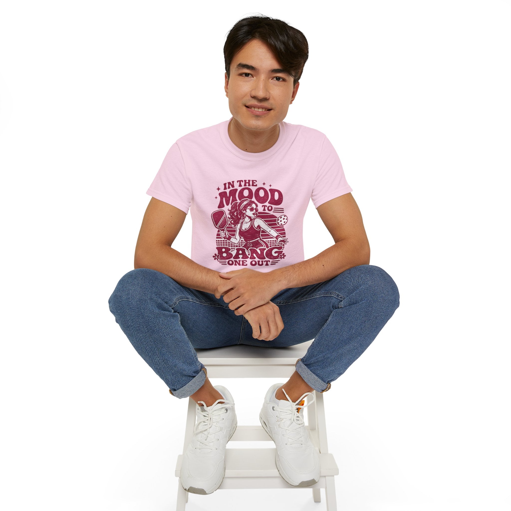 Pickleball Tee – "In the Mood to Bang One Out" Graphic Shirt